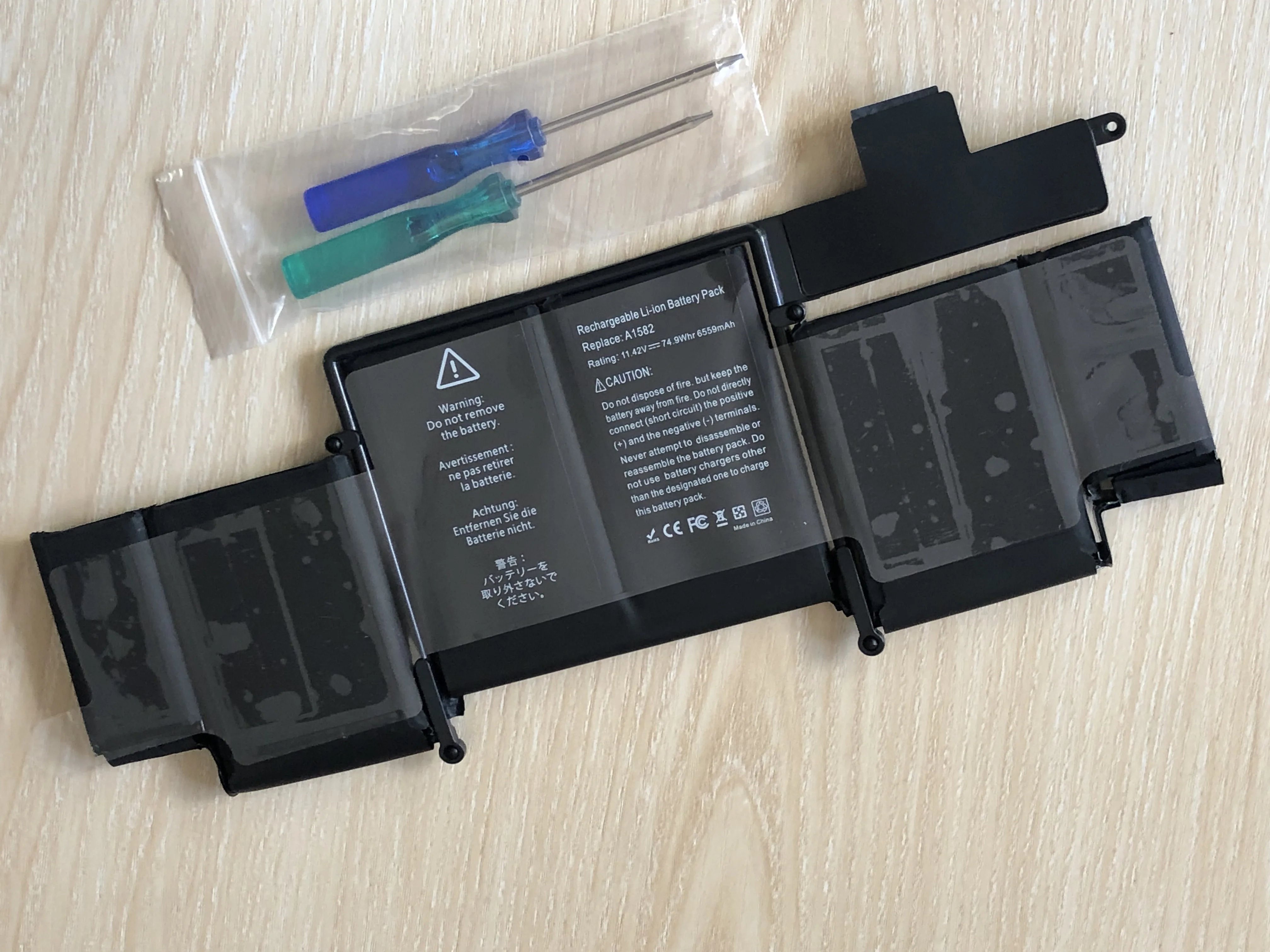 Batería original OEM A1582 para Apple MacBook Pro, 13 pulgadas, Retina A1502, principios de 2015