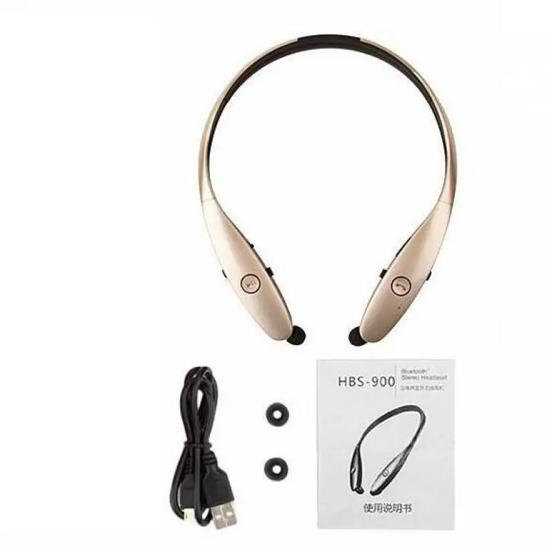 New HBS-900 Bluetooth Headphone Earphone For LG HBS900 Sports Earbuds Hifi Stereo Bass Wireless Headset Waterproof For Samsung