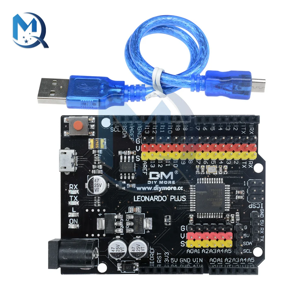 For Leonardo R3 Plus Board ATMEGA32U4-AU CH340 CH340G Microcontroller Motherboard With Cable For Arduino