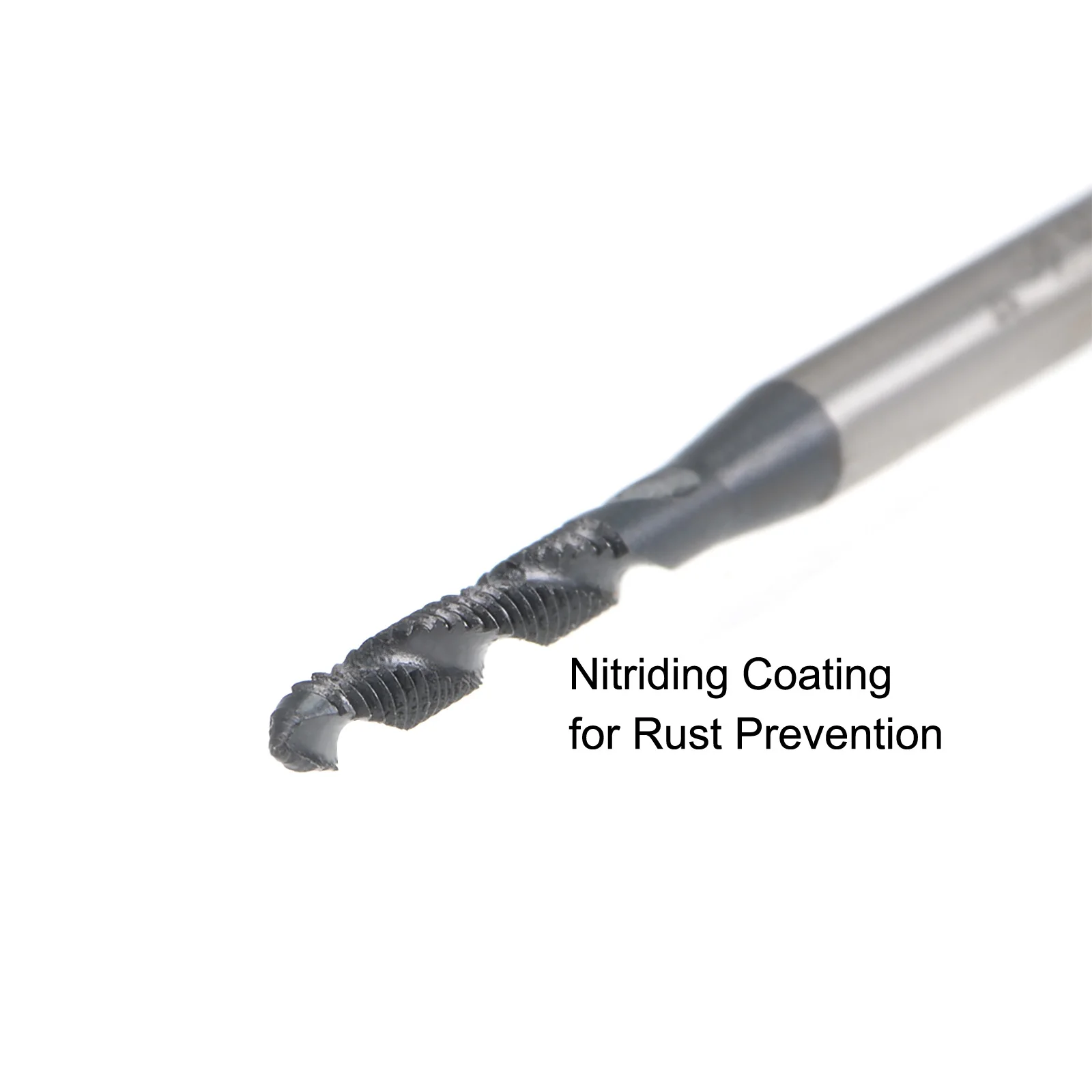 Uxcell M6 x 1.0 Spiral Flute Tap Metric Machine Thread Tap HSS Nitriding Coated