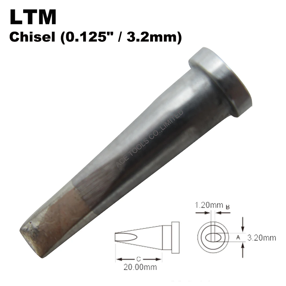 

10 PCS LTM Chisel 3.2mm Soldering Tip Replace for WELLER WP80 WSP80 WSFP8 WD1000 WD2000 WSD81 WS81 WSF81D8 WS81D5 Iron Bit