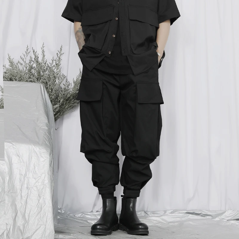Men's new casual pants Fashion trend brand versatile loose casual oversize cargo Haren pants