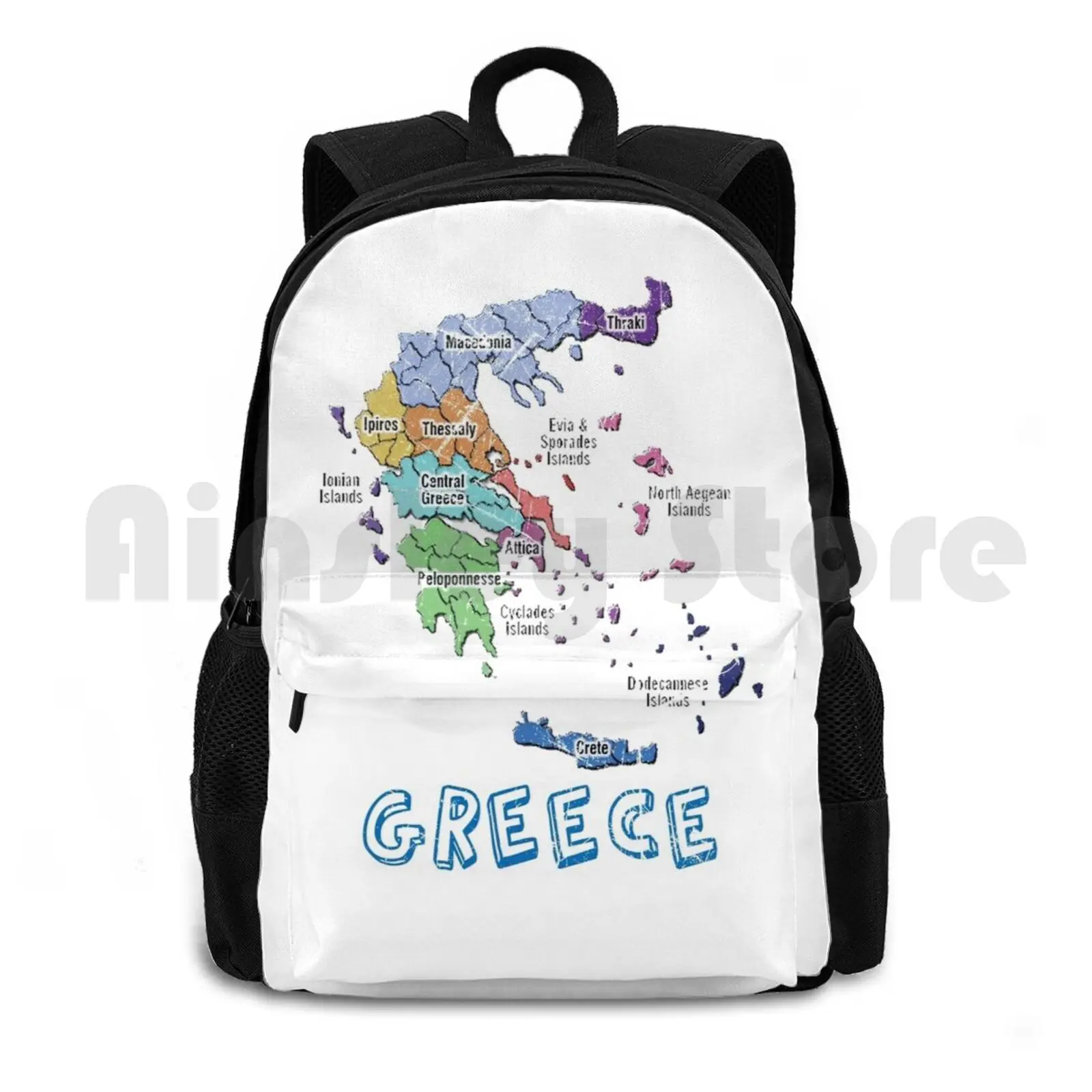

Greek Map On Clothes And Objects Outdoor Hiking Backpack Riding Climbing Sports Bag Greek Map On And Objects Greek Great Price