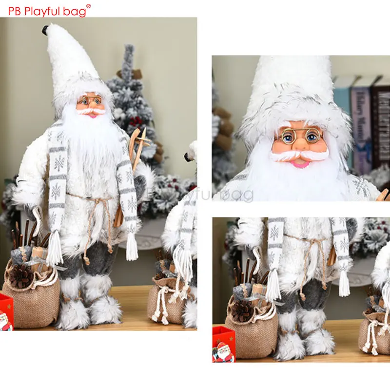 Playful bag 2020 Christmas Santa doll New Year family ornament Children Santa Claus toys Christmas decoration Kid's gifts AA26