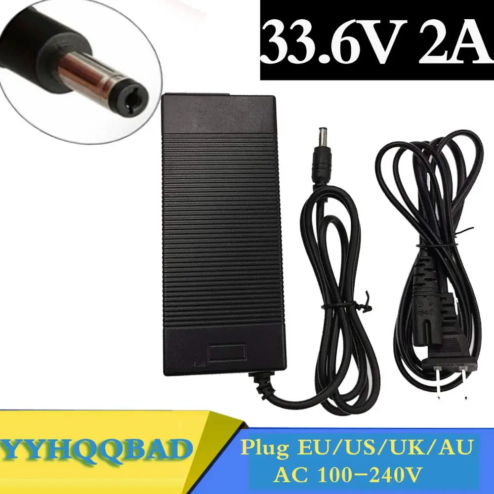 

33.6v 2a INPUT100-240V OUT PUT DC: 33.6V 2A charger for 8series lithium li-ion battery good quality warranty