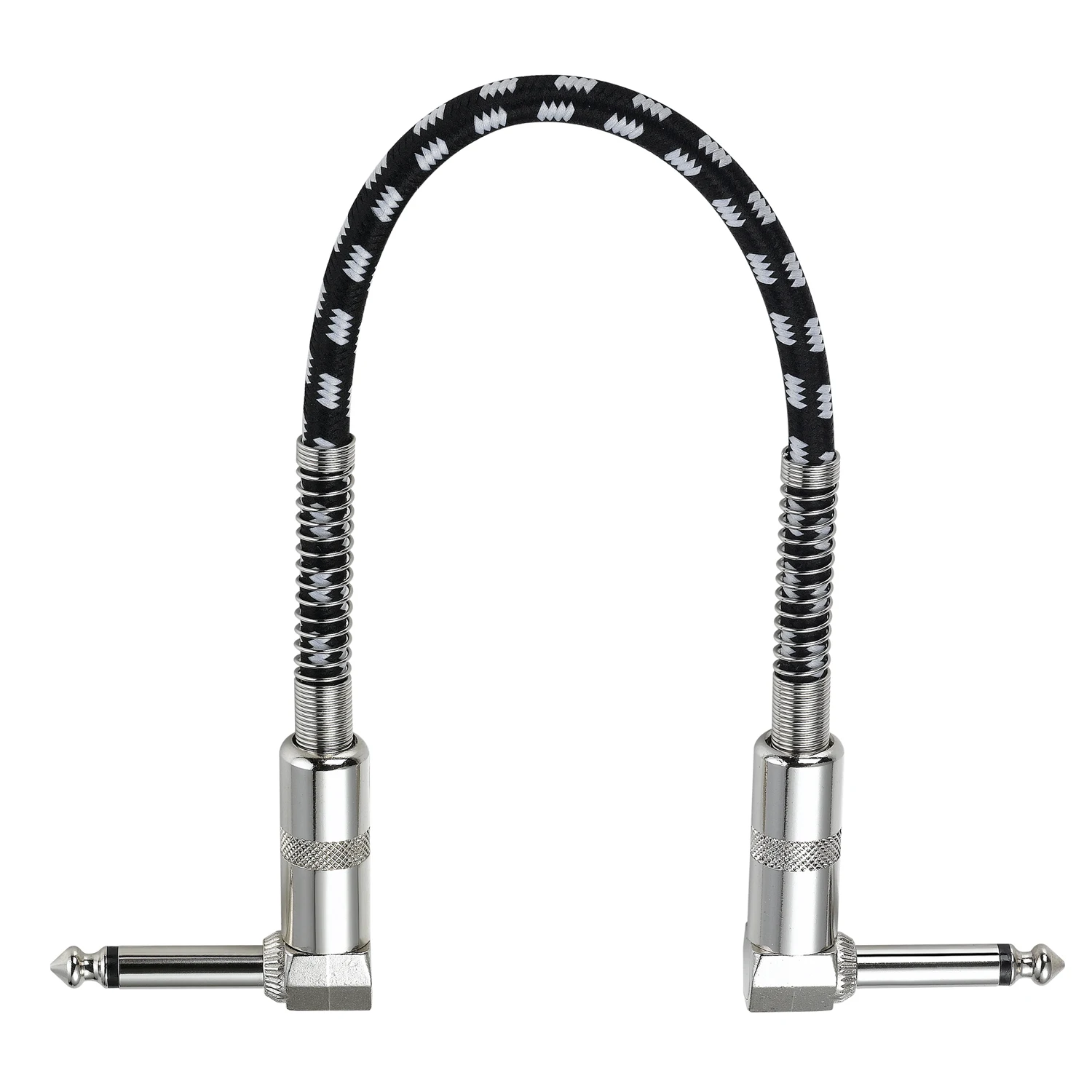 Bochara 30 Cm Vải Áo Ngực 90 Độ 1/4 ''Jack 6.35 Cáp Âm Thanh 6.35 Mm To Đực cho Bộ Khuếch Đại Đàn Guitar Điện Trộn