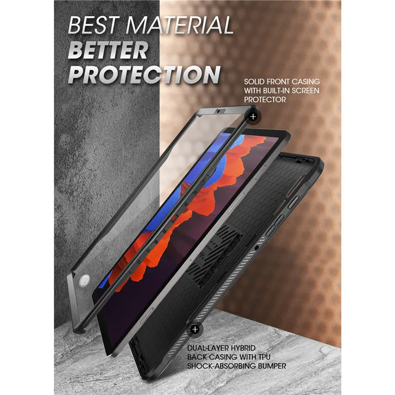 SUPCASE Capa Robusta com Protetor de Tela Embutido, Capa para Samsung Galaxy Tab S7 Plus, Samsung S8 Plus, 12.4 \