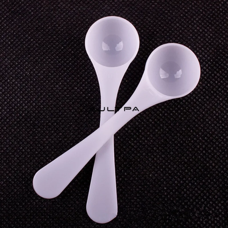 100 قطعة 2 جرام 4 مللي ملعقة قياس بلاستيكية مقبض طويل الغذاء الصف قابلة لإعادة الاستخدام ملاعق الحليب مسحوق ملعقة المطبخ مغرفة H77049