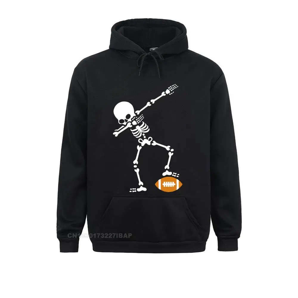 

Men's Dab Dabbing Skeleton Harajuku Hoodies Rugby American Football Crewneck Novelty Clothing Adult Sportswear Cotton Brown