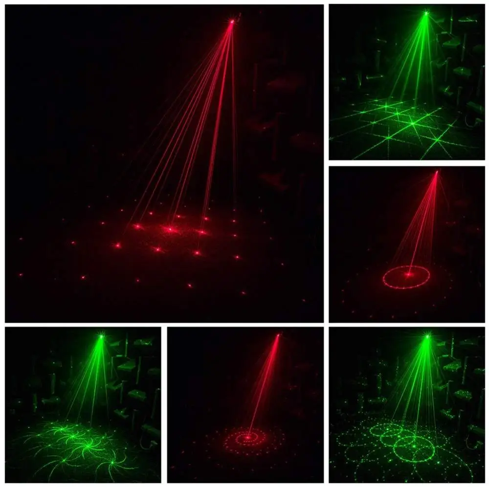 Voice Control Music Rhythm Flash Light DJ Disco Stage Light LED Laser Projector Stage Dancing Party Lights Stage Effect Lighting