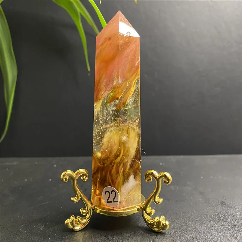 Top smelting quartz obelisk point healing family feng shui decoration holiday gift