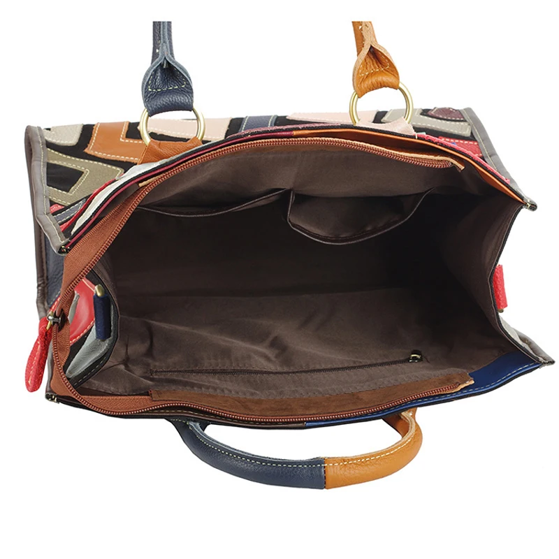 iPinee 100% Women's Vintage Genuine Leather Bag Female Wiping The Color Women Office Bags Business Bag Briefcase Handbags
