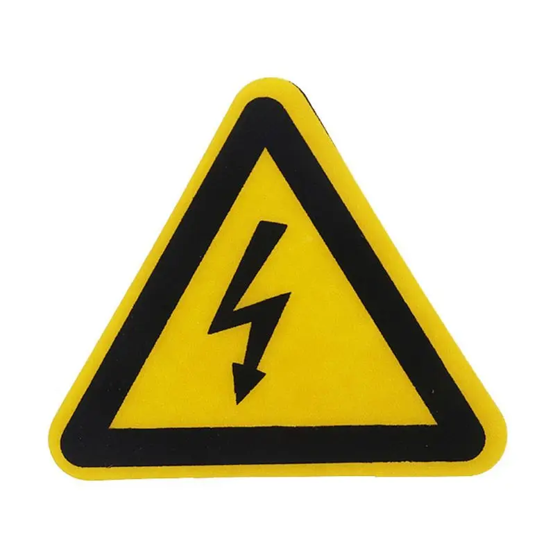 Warning Sticker Adhesive Labels Electrical Shock Hazard Danger Notice Safety 25mm 50mm 100cm PVC Waterproof R9JB