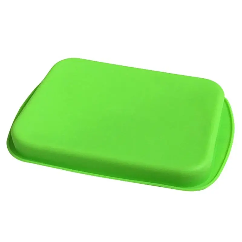 1pc Silicone Cake Pan Rectangular Non-Stick Bread Baking Pan Baking Mould For Toast Baking Accessories Cake Tools Random Color