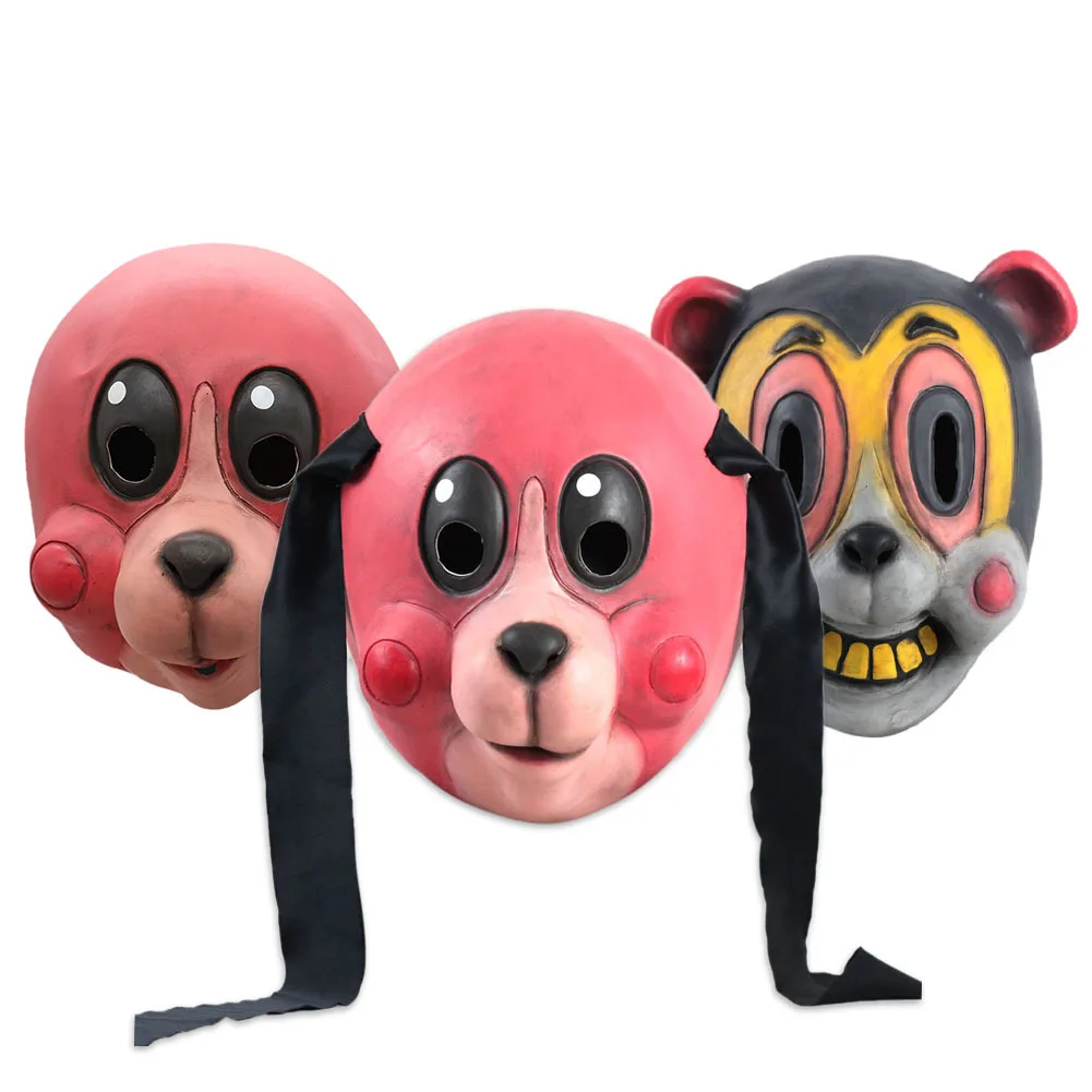 Umbrella Academy Cosplay Mask Hazel Cha Cha Latex Headwear Funny Novelty Animal Cosplay Props 2020 New TV Carnival Party Props