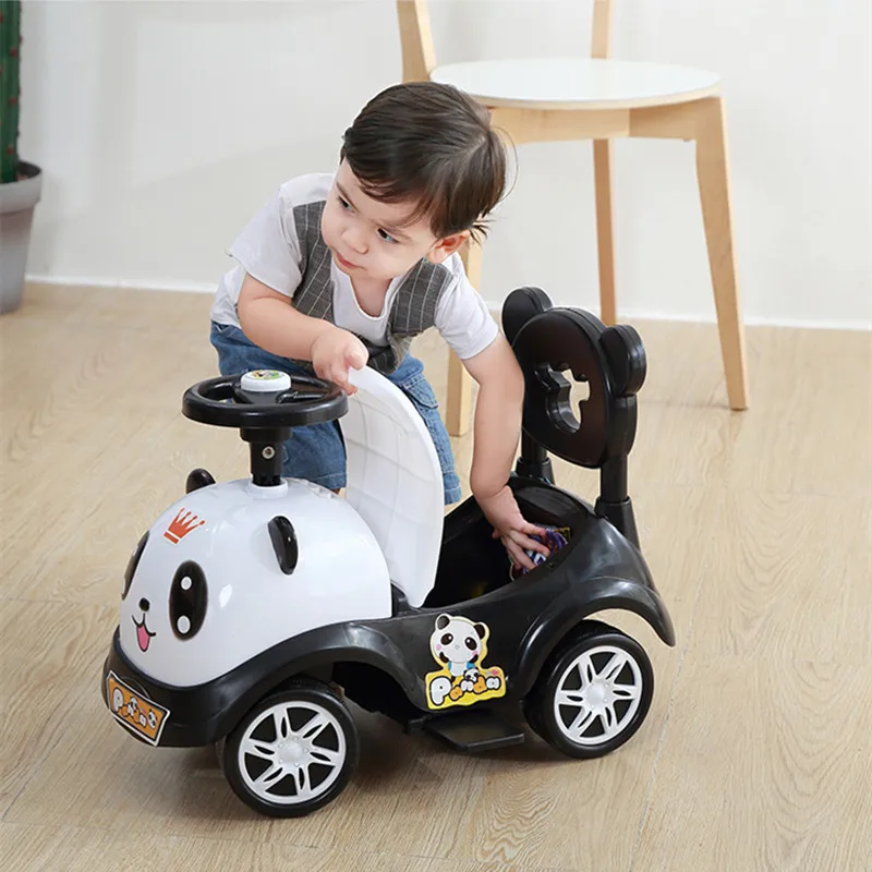 Children\'s twist car 1-3 years old baby scooter with music baby girl and boy four-wheeled can sit on toy scooter yo car gift
