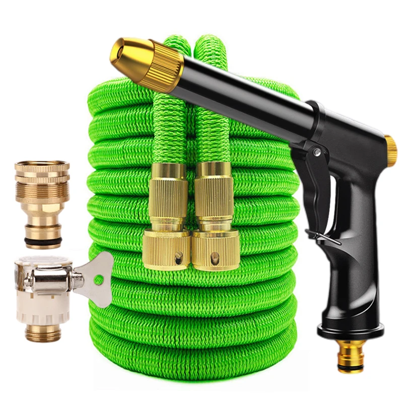 

Garden Water Hose Expandable Double Metal Connector High Pressure Pvc Reel Magic Water Pipes for Garden Farm Irrigation Car Wash