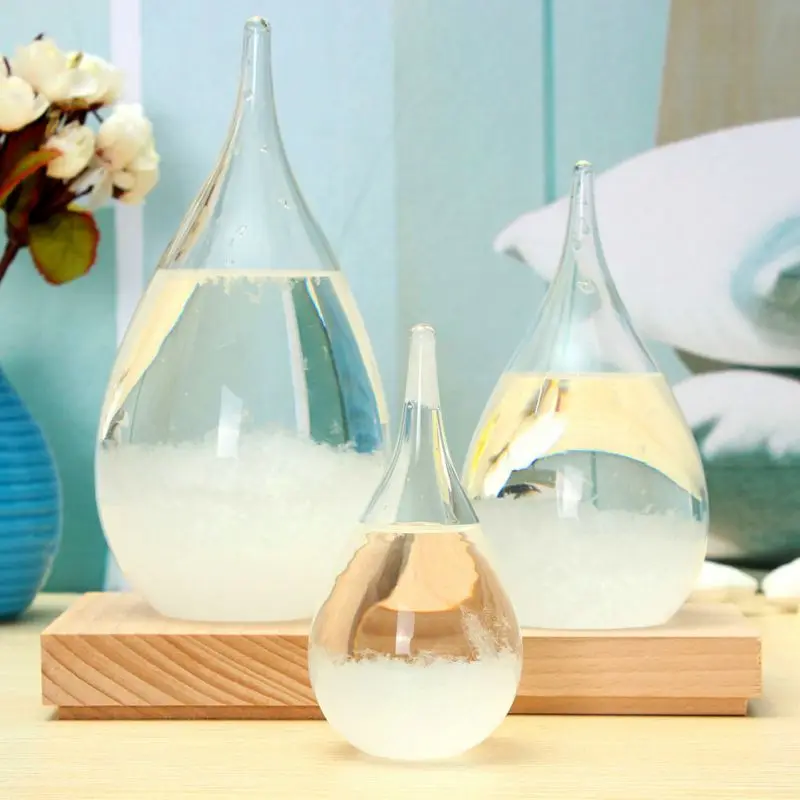 European Style Weather Forecasts Bottles Waterdrop Gifts Glass Storm Crafts Tabletop Decoration Storm Glass Miniatures