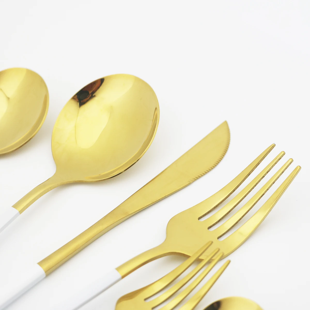 20pcs Dinnerware Mint Green Silver Stainless Steel Set Knives Fork Spoons Cutlery Kitchen Home Tableware Flatware Set Wholesale