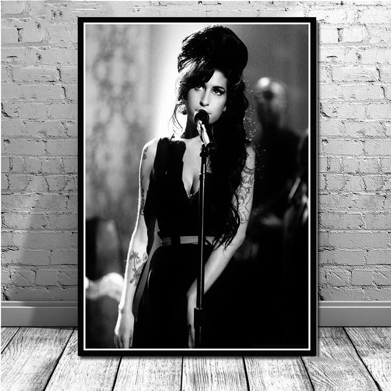 

Amy Winehouse Beauty Woman Singer Posters Gift Canvas Anime Wall Art Pictures Home Decor Paintings For Living Room Decorations