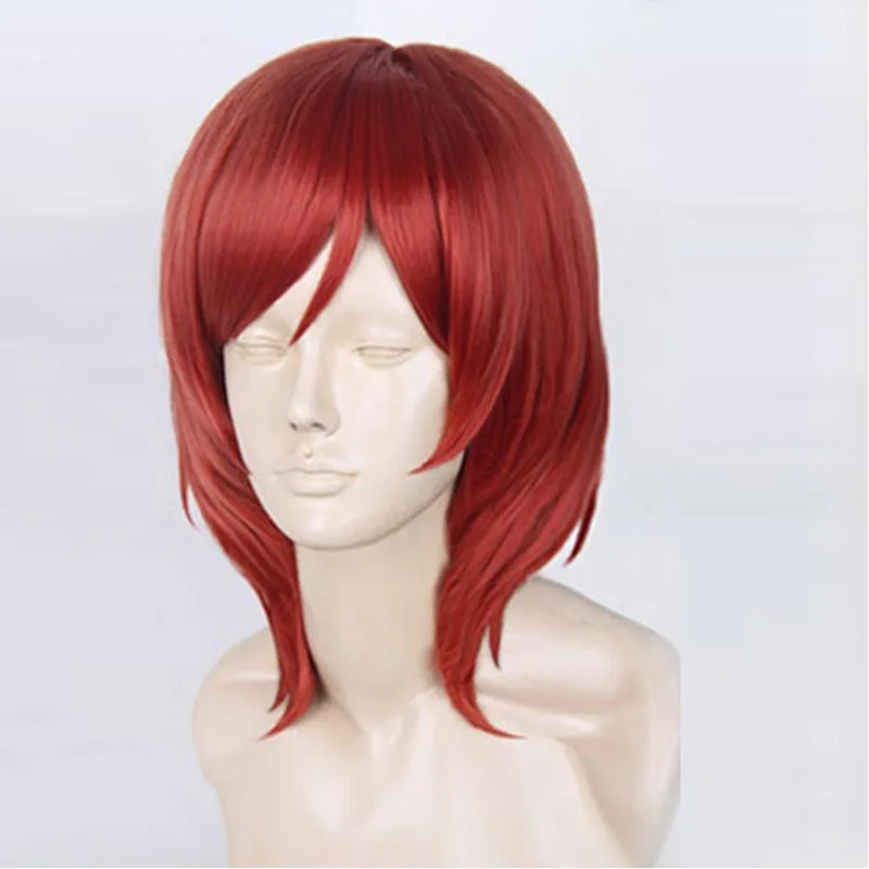 LoveLive! الحب لايف ماكي Nishikino قصيرة الأحمر مقاومة للحرارة تأثيري حلي شعر مستعار + قبعة شعر مستعار