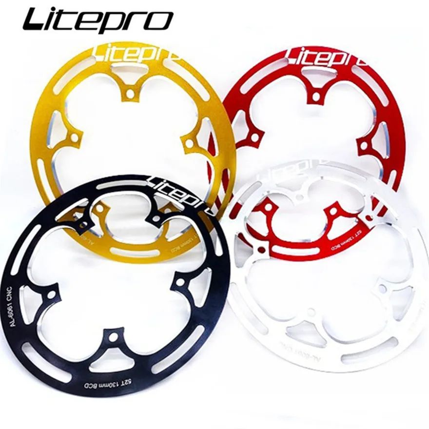 Litepro Crank For 130BCD 52/53T Chainwheel  MTB Mountain Bike Crankset Protector Road Bicycle Protect Chainring