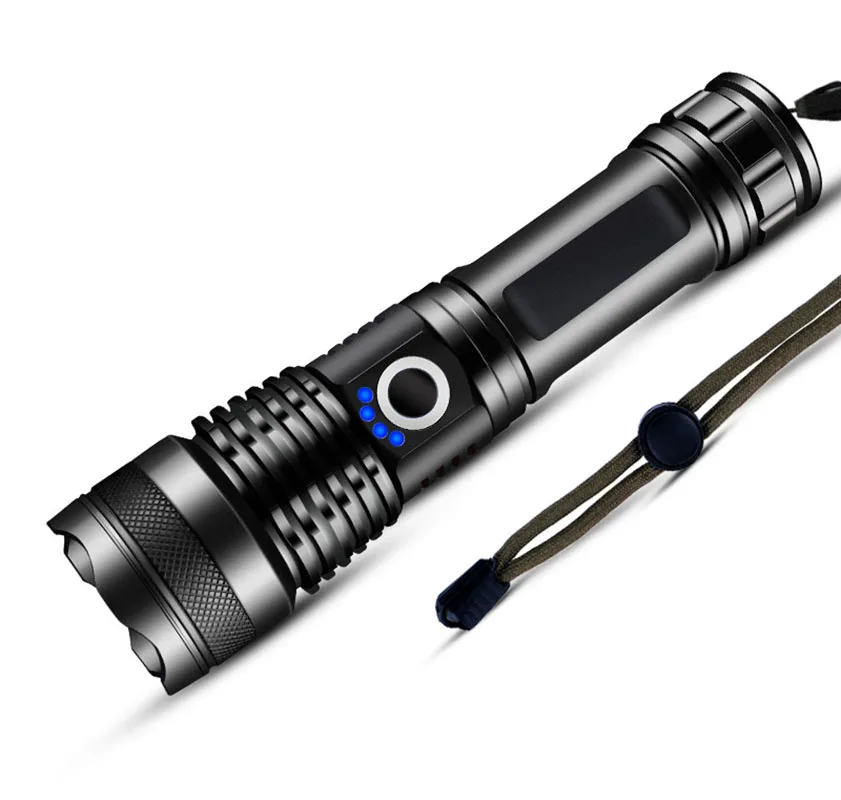 RIDE Camp Torch USB Rechargeable High-brightness LED Long-range Telescopic Zoom Night Fishing Flashlight