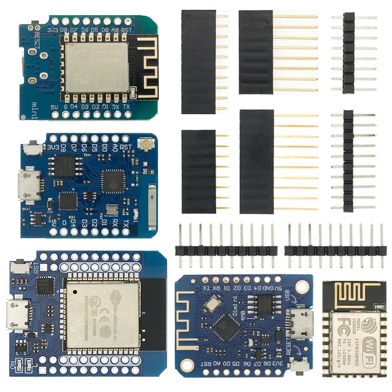 ESP8266 ESP-12 ESP-12F CH340G CH340 V2 USB WeMos D1 Mini PRO V3.0.0 WIFI Макетная плата NodeMCU Lua IOT Board 3,3 В с контактами