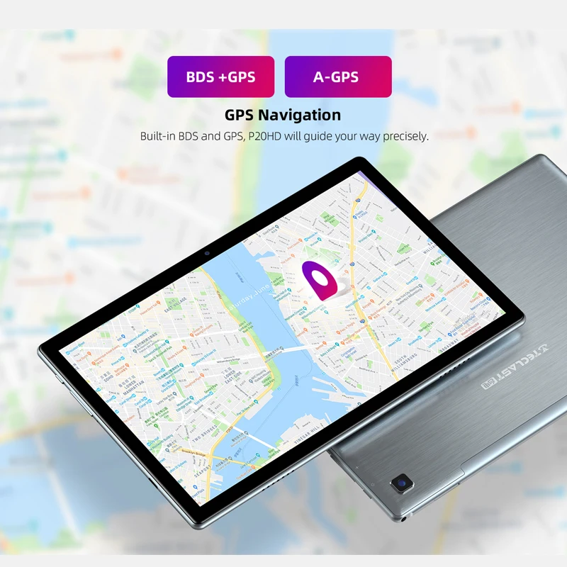 تابلت تيكلاست P20HD بشاشة 10.1 بوصة ونظام تشغيل أندرويد 10 مع معالج 1920x1200 SC9863A ثماني النواة وذاكرة وصول عشوائي 4 جيجابايت وذاكرة قراءة فقط 64 جيجابايت وشبكة الجيل الرابع أجهزة لوحية سريعة من الجيل الرابع مزودة بواي فاي مزدوج