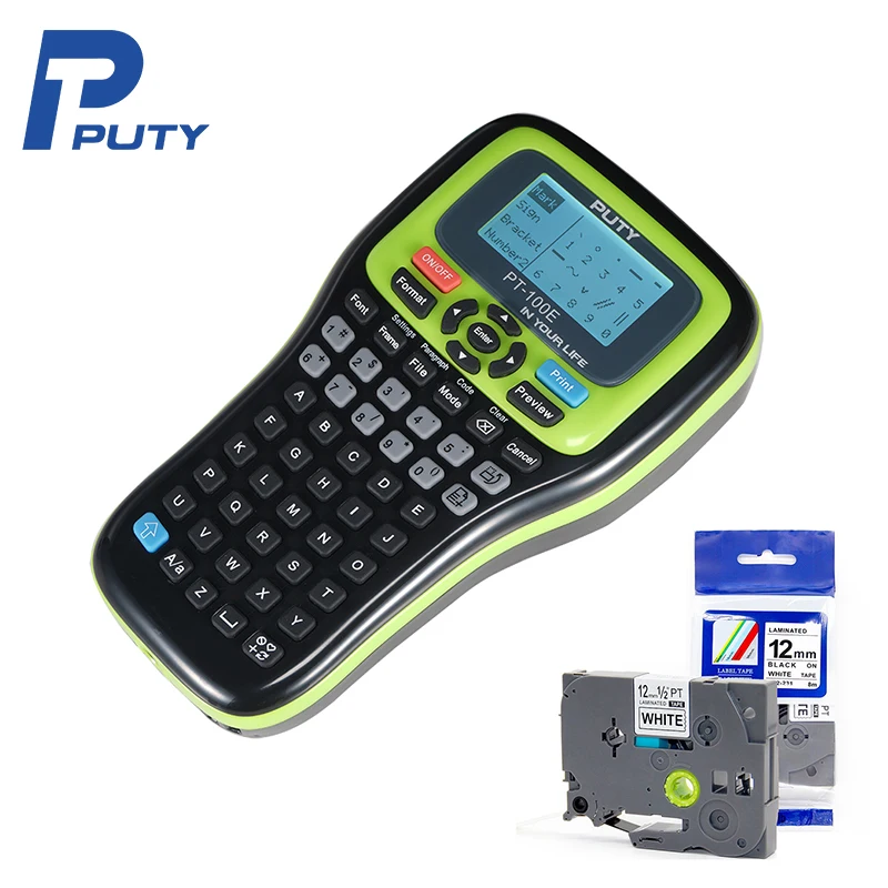 PUTY New arrival PT-100E sticker label printer Auto cutting label printers handheld portable label printer