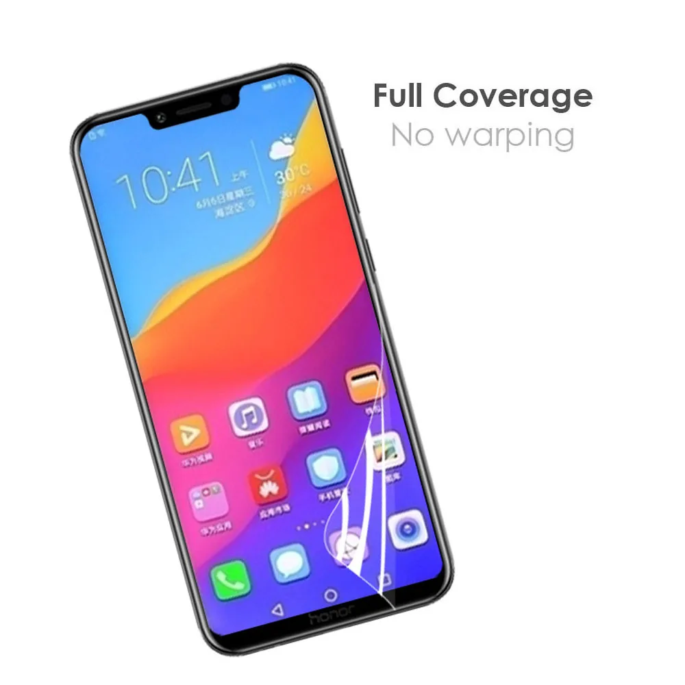 7D Full Hydrogel Protective for Honor 9 9i 9X 9Lite 9X Pro 9A 9C 9S 9X Lite 10 10Lite Screen Protector(not glass film)