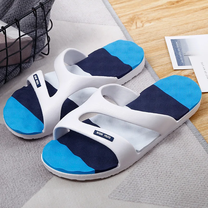 Men\'s Summer Couple Sandals and Slippers Men\'s and Women\'s Indoor Slippers for Home and Outdoor Wear Bathroom Hotel Slippers