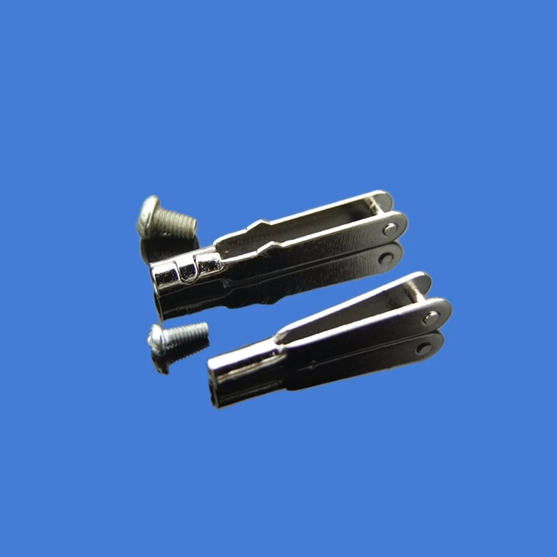 2 Pcs M2 M3 Logam Clevis Chuck Pesawat Remote Control Model Fixed Wing Koneksi Push-Pull Rod Logam Besi chuck