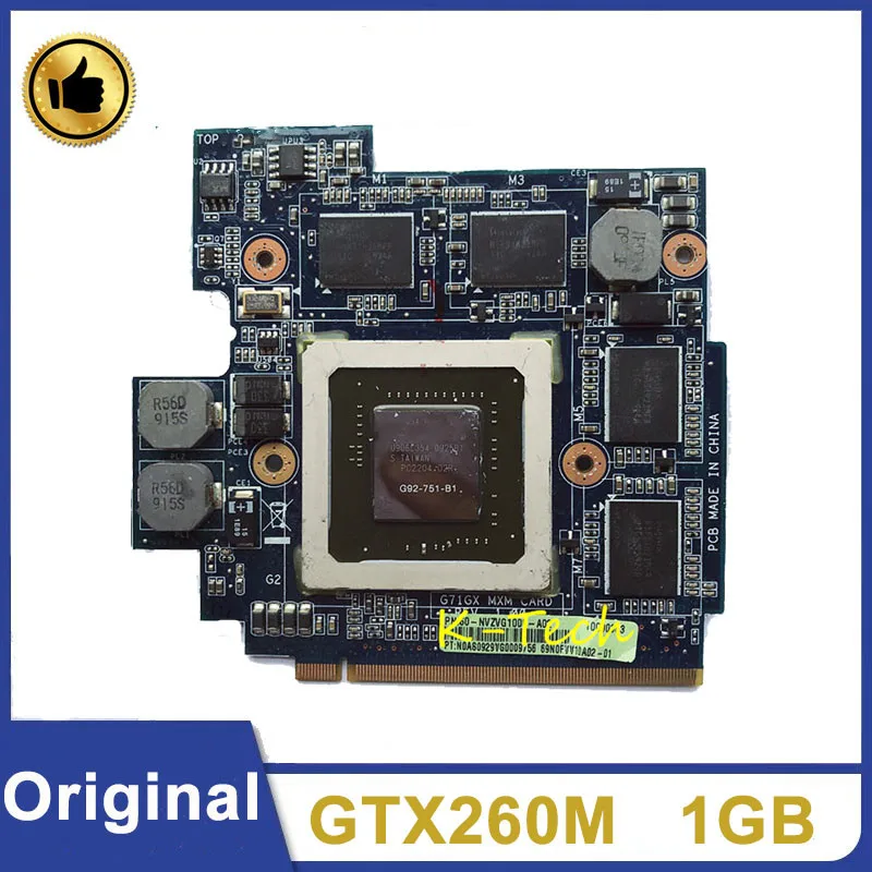 GTX 260M 1GB VGA Grafik Kartı: Asus G71G ve G72GX İçin Güvenilir Onarım Çözümü