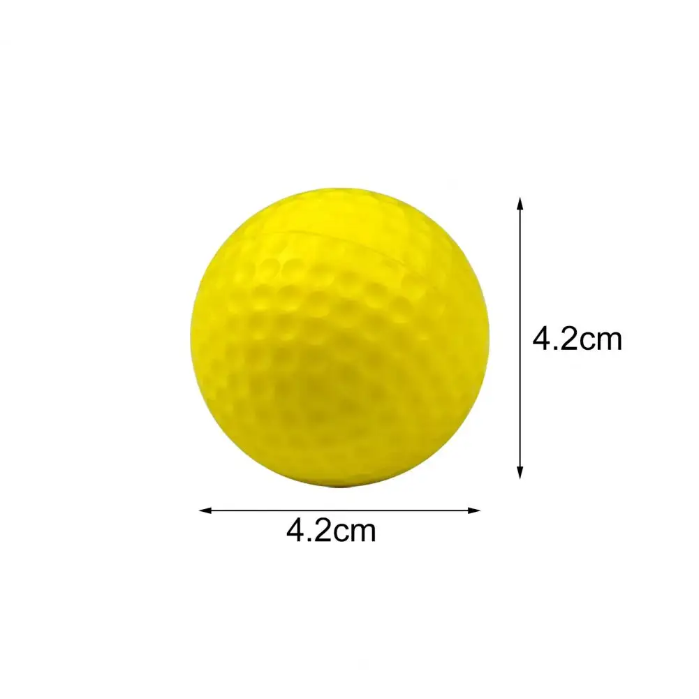 2Pcs Portable Solid Golf Balls Elastic High Visibility Eco-friendly Safety Golf Practice Balls Children Toys for Golf Practice 