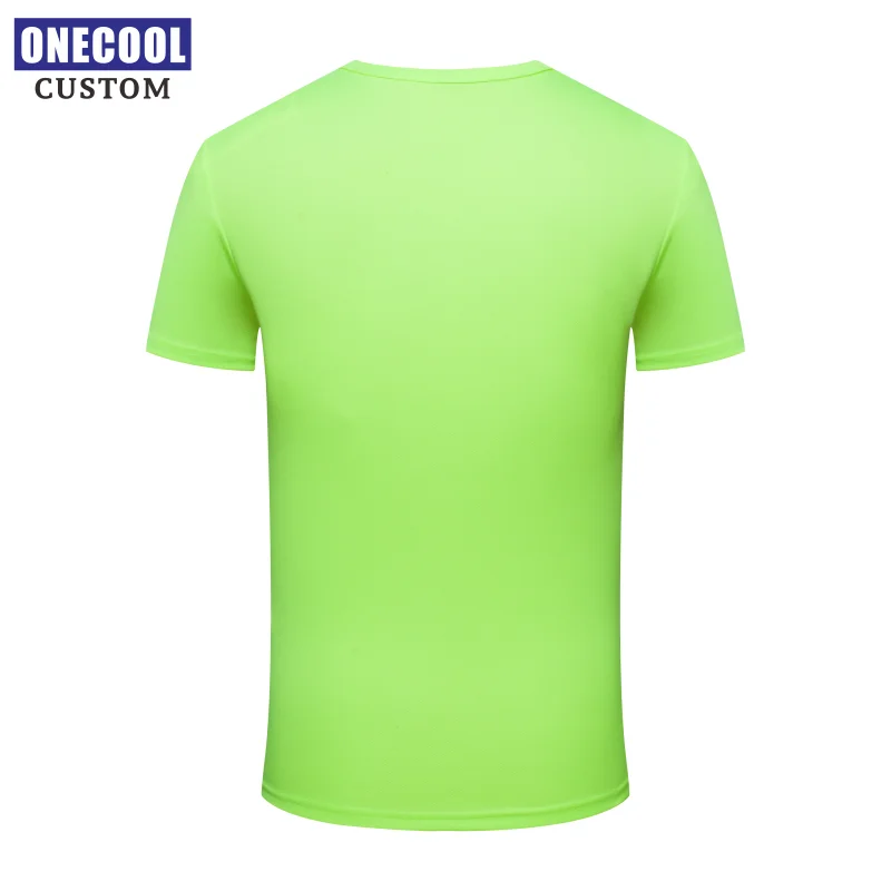 9 Colors Breathable Quick-Drying T-Shirt Custom Logo Embroidery Text Brand Summer Sports Tops ONECOOL 2021