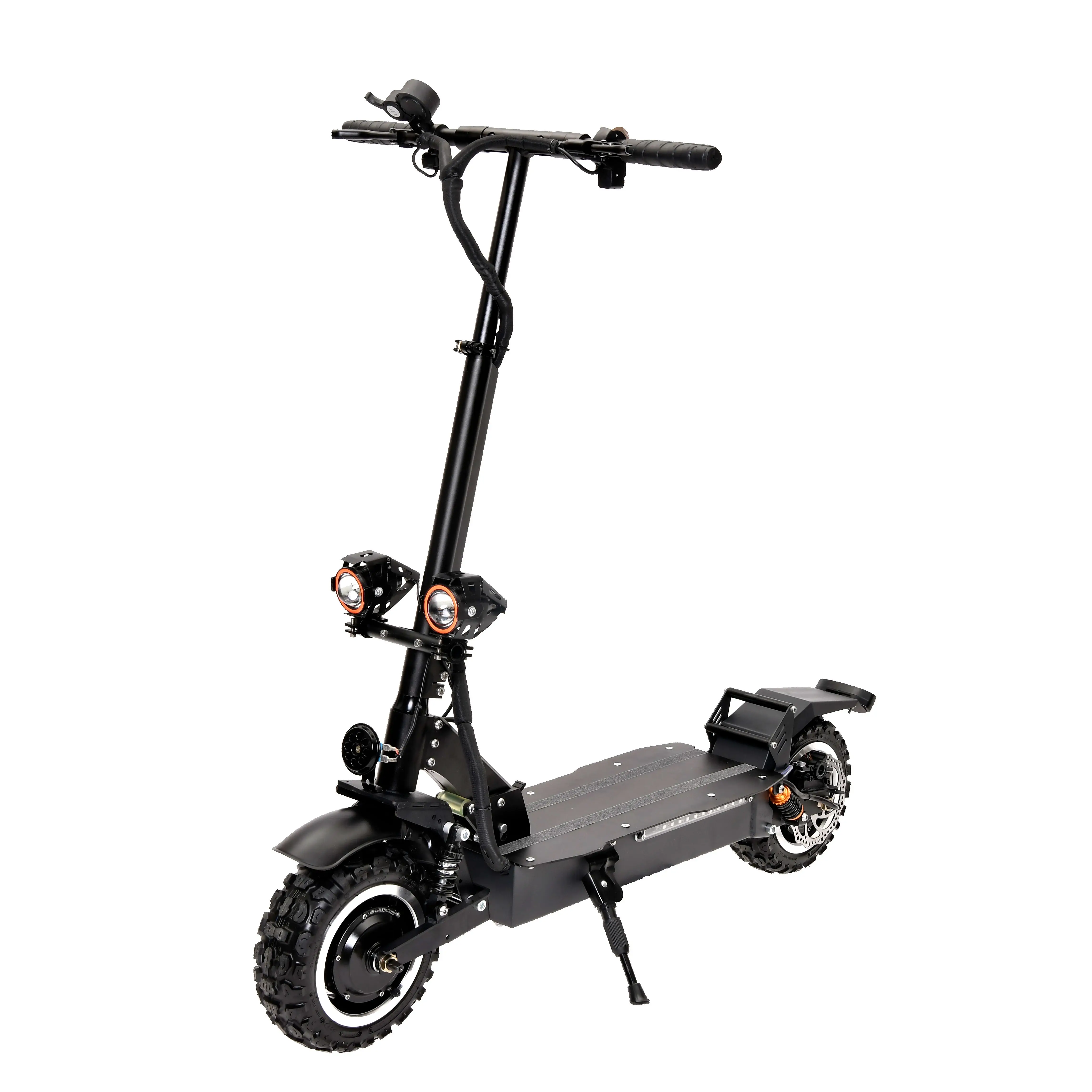 Geofought 60V 3200W 80KM/H High Speed Adults Big Wheel 11” Off Road Tire Dual Motor Long Range Electric Scooter