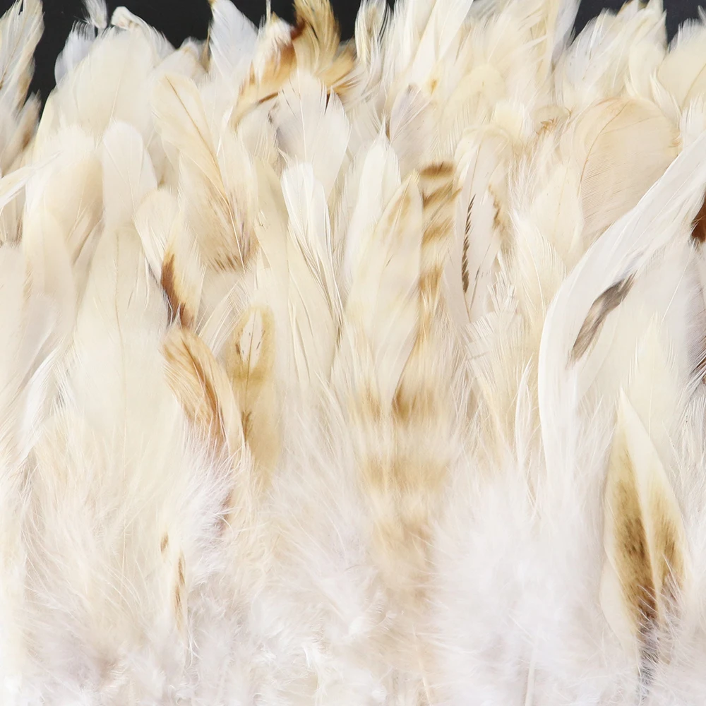 10meter Rooster Feather Trim White Chicken Feathers Ribbon Fringe 10-15cm/4-6 inch Dress Sewing Accessory Home Decoration Crafts