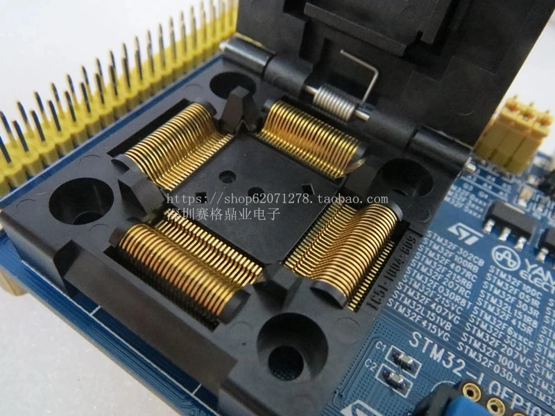 

Оригинальное тестовое сиденье ATMEL IC ATmega2560/1280/3250/645/325/649, адаптер для записи программирования