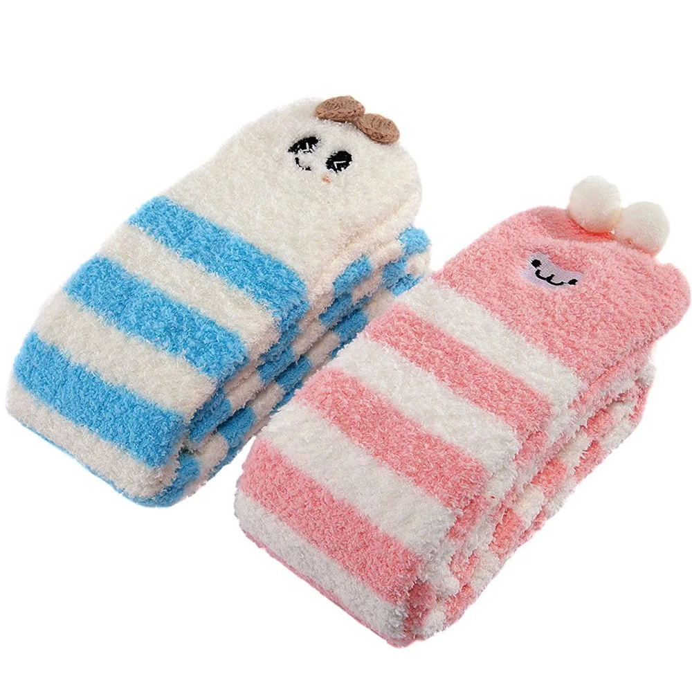 Adult Cute Animal Coral Fleece Thigh High Long Striped Socks Abdl Ddlg Sissy Kink Little Space Ageplay