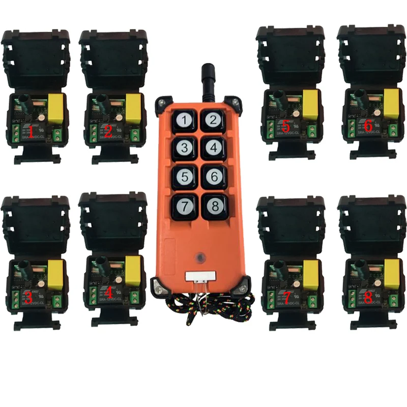 

3000m AC 220 V 1CH Wireless Remote Control LED Light Switch Relay Output Radio RF Transmitter And 433 MHz Receiver