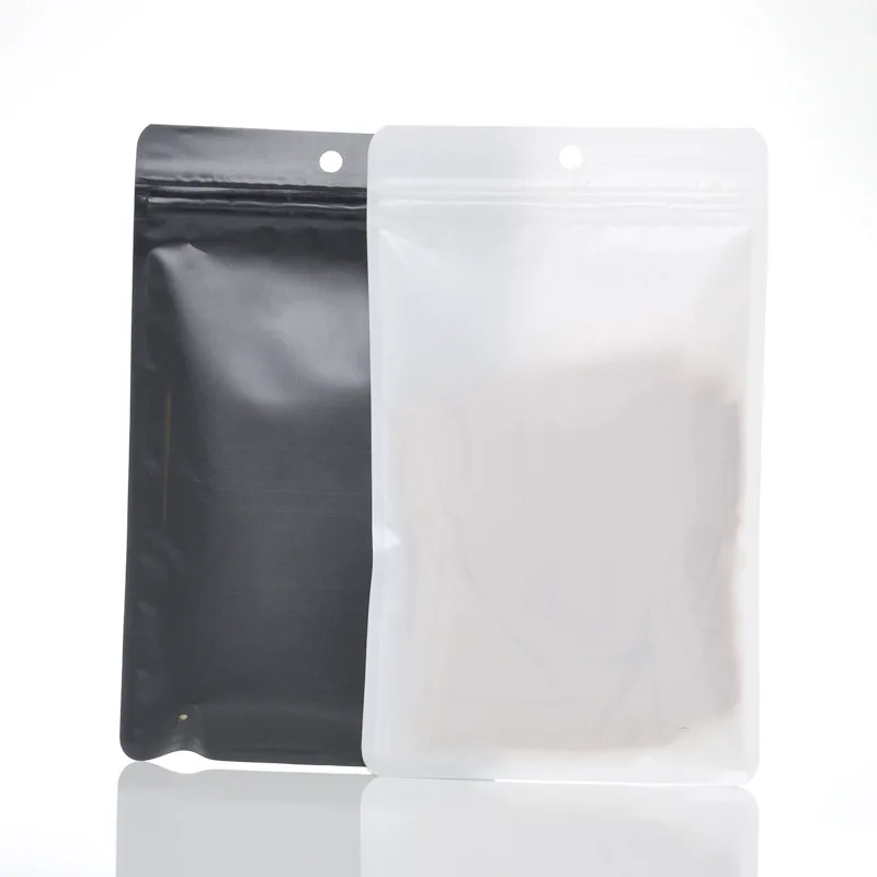 1000Pcs/Lot Simple Composite Plastic Bag With Window Silk Socks Packing Bag Ice Sleeve Packing Bag Sleeve Ziplock Bag 14cmx23cm