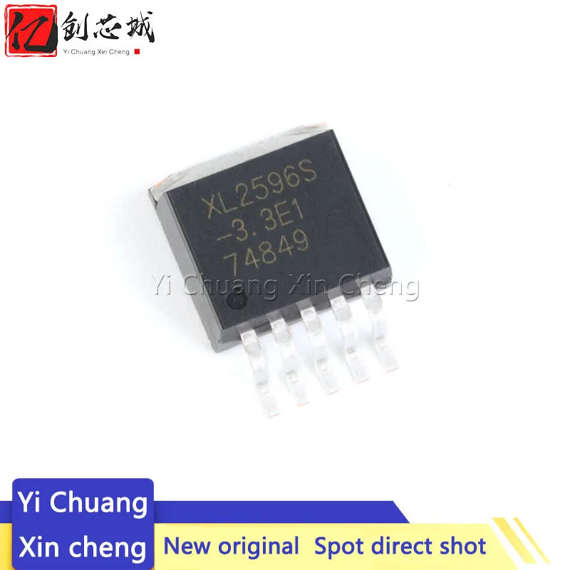 

10PCS New XL2596S-3.3/5.0/12V/ADJ E1 Patch TO263 Voltage Reducing and Stabilizing Chip LM2596S