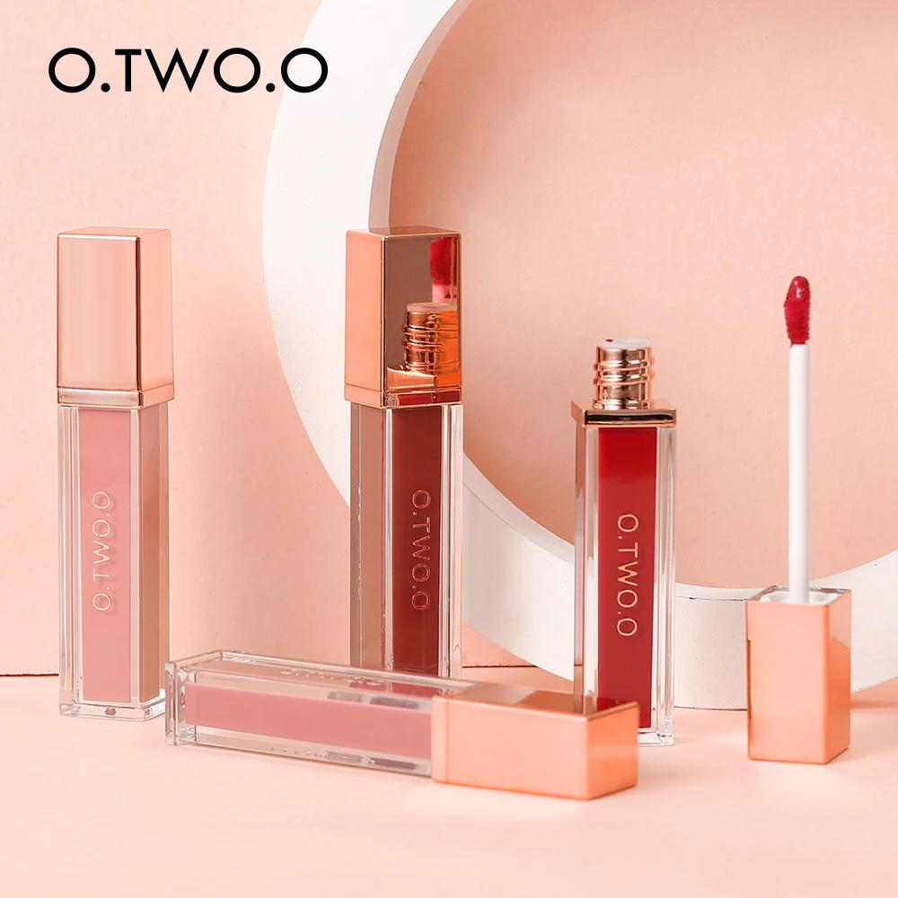 O.TWO.O 12pcs Velvet Liquid Lipstick Lip Gloss Matte Pigment Waterproof Long-lasting 12 Colors Lip Tint For Women Makeup