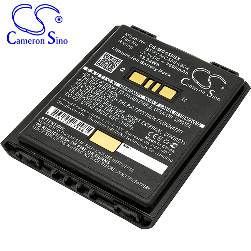 CameronSino Battery for Symbol MC55 MC55A MC56 MC65 MC67 MC5590 MC5574 Fits Symbol 82-111094-01 U60493 Barcode Scanner Battery