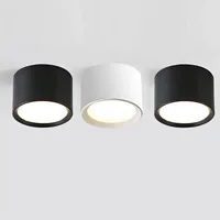 Nordic Modern Surface Mounted Downlight LED Ceiling Light Spotlight Three Light Color Conversion LED Downlight Indoor Lighting