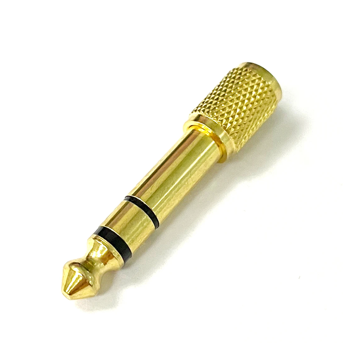 2Pcs Gilded Adapter Connector Converting 6.5mm To 3.5mm 6.5 To 3.5 Male To Female For MIC Microphone NEW