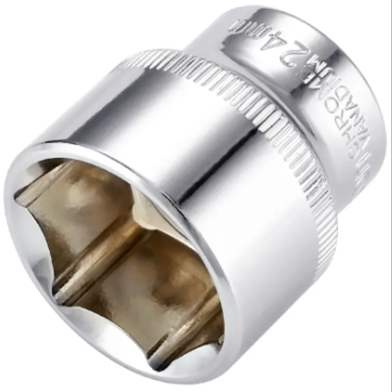 3/8 Inch Ổ 8-24Mm Cờ Lê Lục Giác Đầu CR-V 6 Điểm Răng Cờ Lê Bánh Răng Ổ Cắm Bộ Sửa Xe dụng Cụ Ổ Cắm Cho Đai Ốc Loại Bỏ Mới