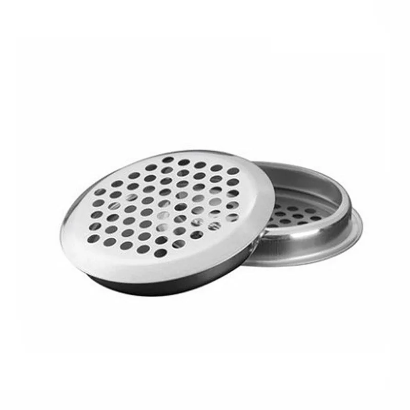 1/2/5/10pcs Stainless Steel Circle Air Vent Grille Cover Wardrobe Cabinet Mesh Hole Ventilation Plugs 19mm 25mm 35mm 53mm