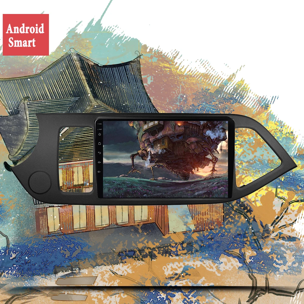 

Android 14 8G+256G 9'' IPS DSP For 2011 2012 2013 2014 KIA PICANTO Morning Car DVD Radio Multimedia Video Player GPS WIFI